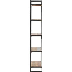 Bibliothèque 5 niveaux 90x30x180 cm Bois solide de récupération vidaXL