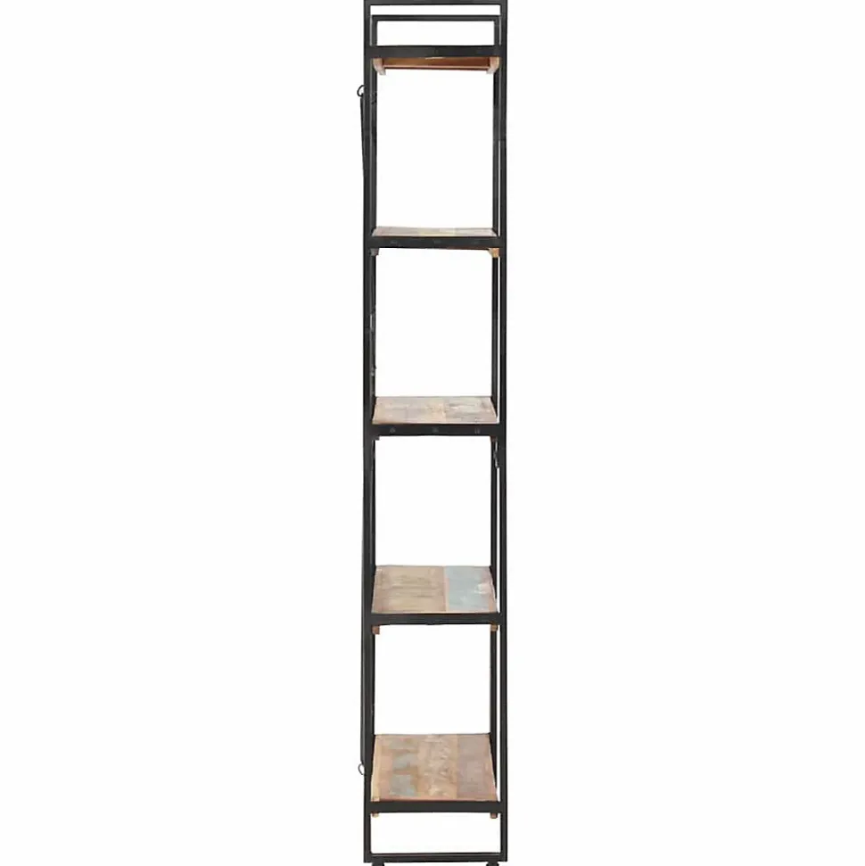 Bibliothèque 5 niveaux 140x30x180cm Bois solide de récupération vidaXL