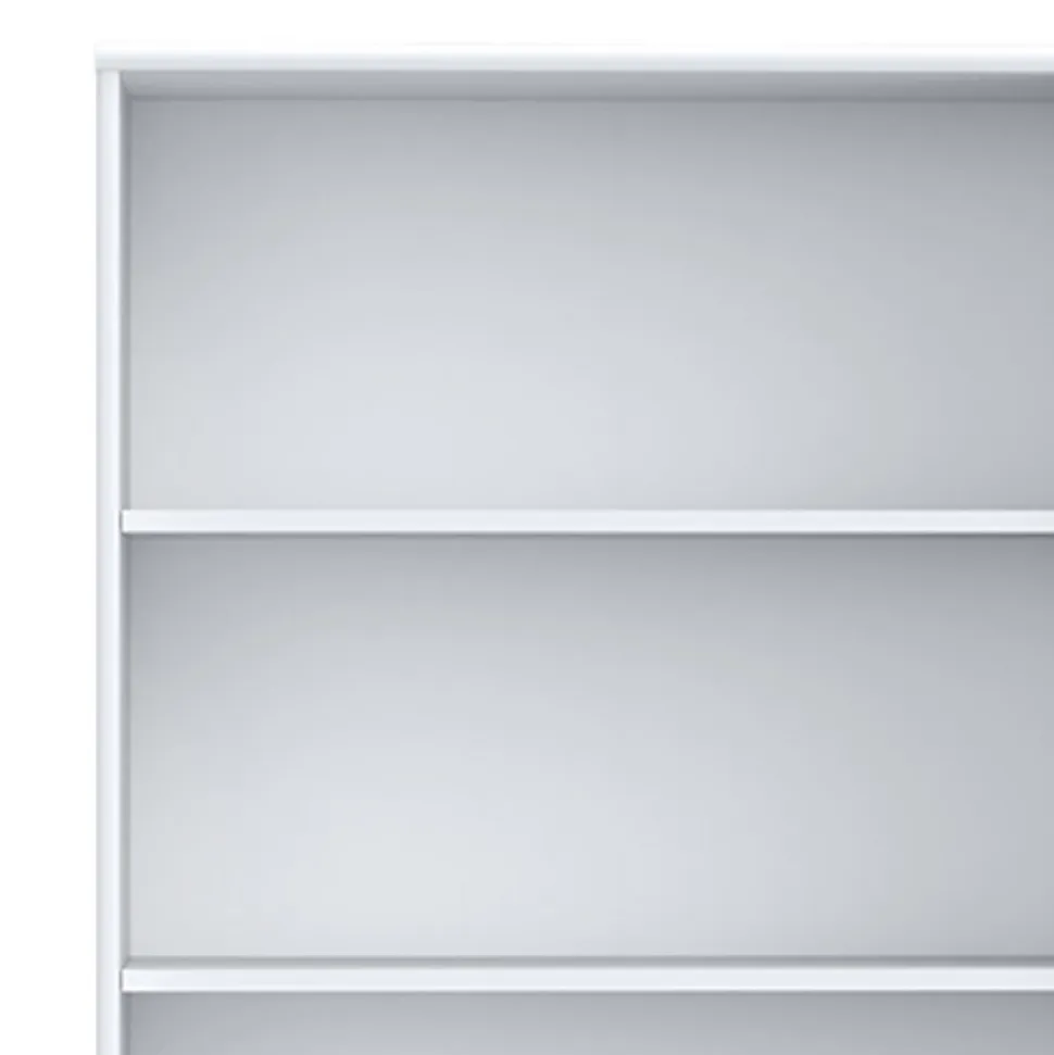 Bibliothèque - Étagère H. 198 x L. 74 cm décor blanc - MARIA