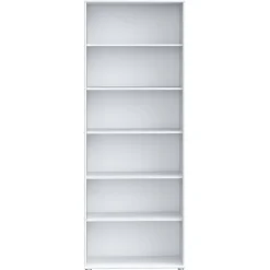 Bibliothèque - Étagère H. 198 x L. 74 cm décor blanc - MARIA