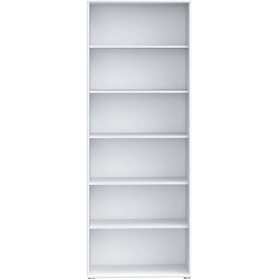 Bibliothèque - Étagère H. 198 x L. 74 cm décor blanc - MARIA