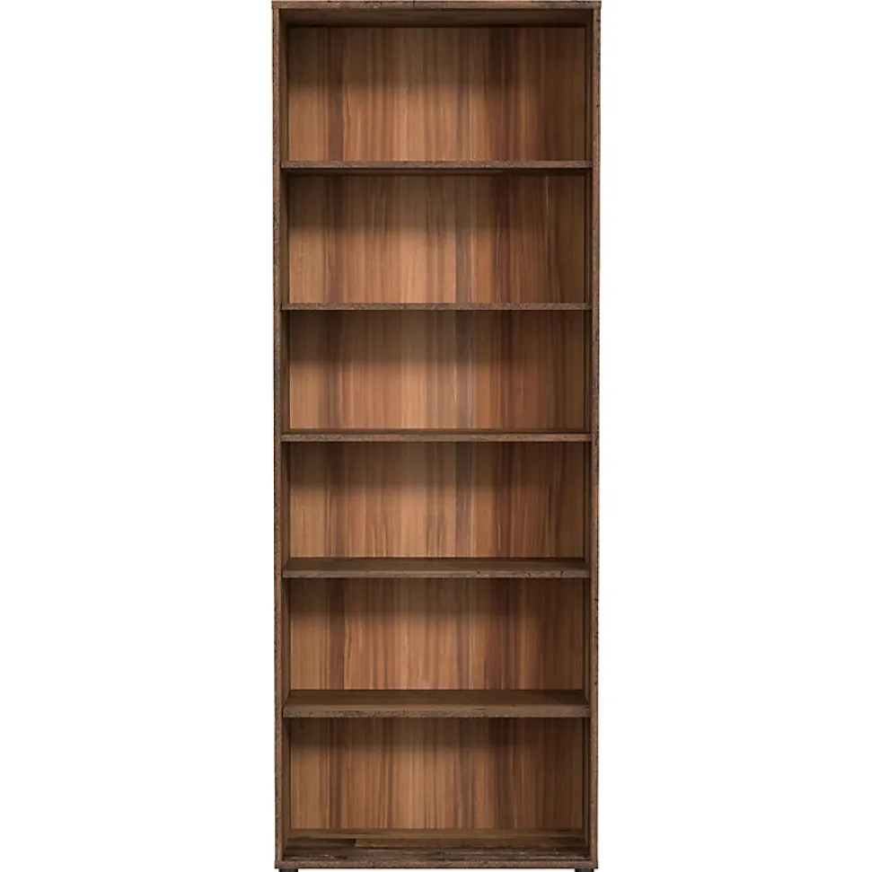 Bibliothèque - Étagère H. 198 x L. 74 cm décor bois vintage - MARIA