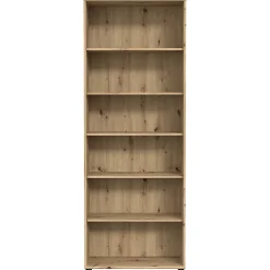 Bibliothèque - Étagère H. 198 x L. 74 cm décor chêne artisan - MARIA