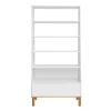 Bibliothèque Bellamy Toteme Cube Blanc et bois