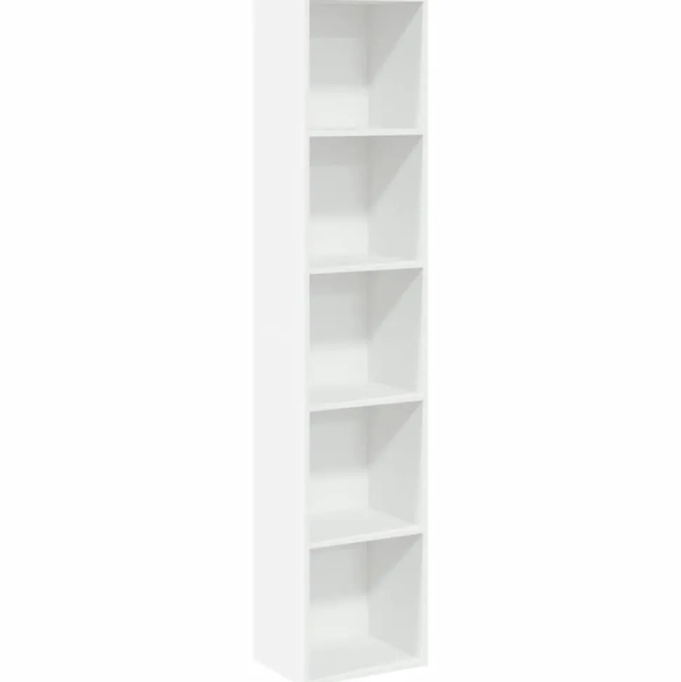 Bibliothèque blanc 40x30x189 cm bois d ingénierie