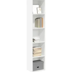 Bibliothèque blanc 40x30x189 cm bois d ingénierie