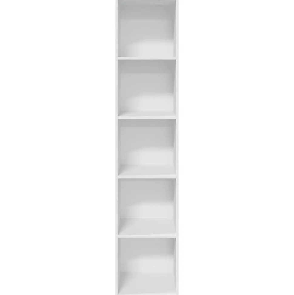 Bibliothèque blanc 40x30x189 cm bois d ingénierie