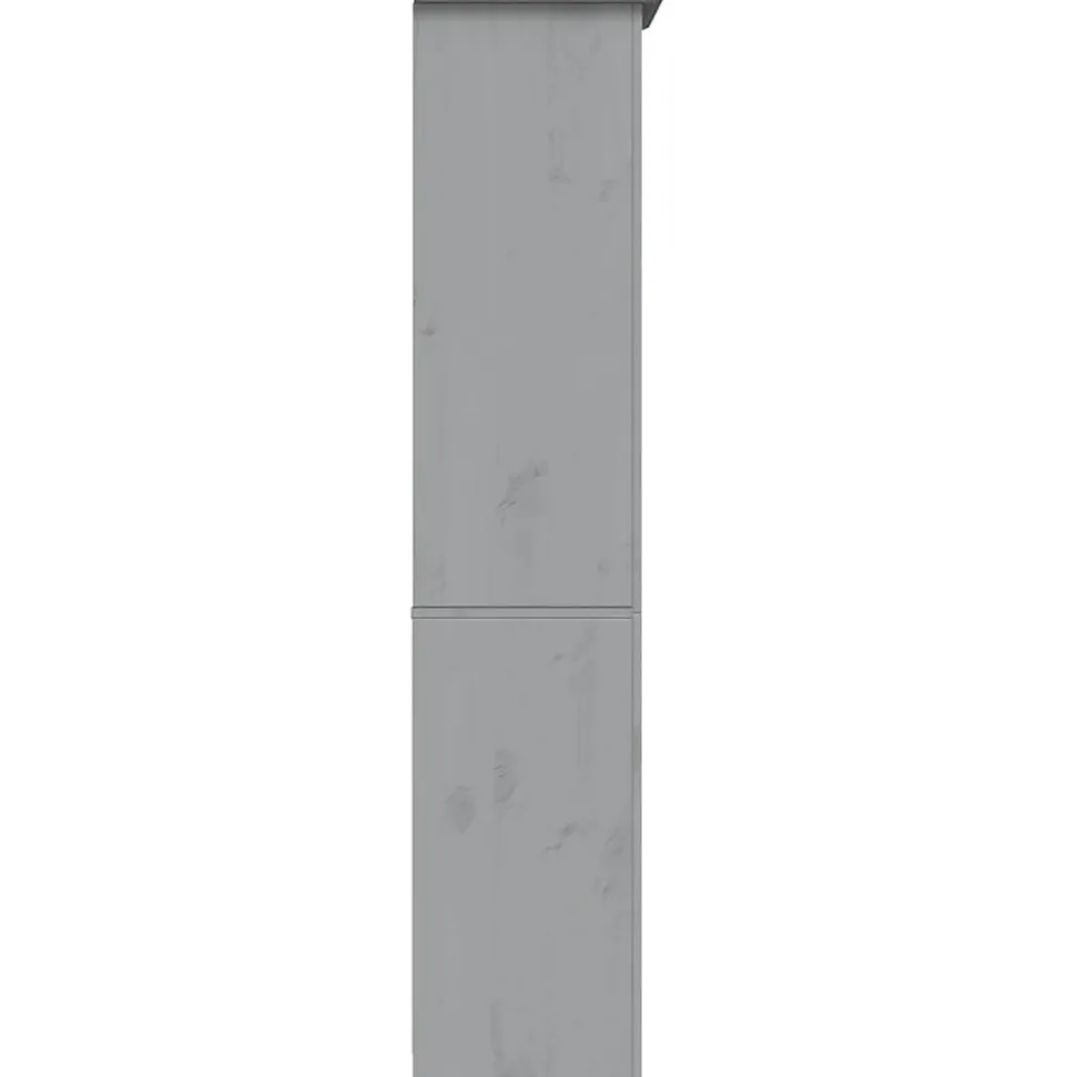 Bibliothèque BODO gris 82x40x173 cm bois pin massif 5 niveaux vidaXL