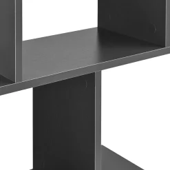 Bibliothèque Brattahlid 130 x 60 x 24 cm Gris foncé en.casa