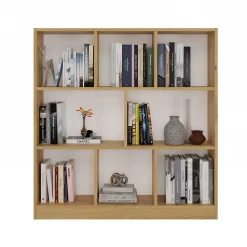 Bibliothèque, chêne Artisan, 100 x 104 x 24 cm