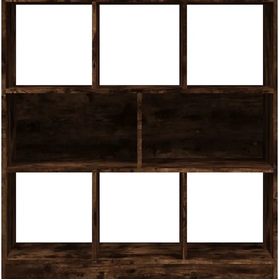 Bibliothèque Chêne fumé 97,5x29,5x100 cm Bois d'ingénierie vidaXL