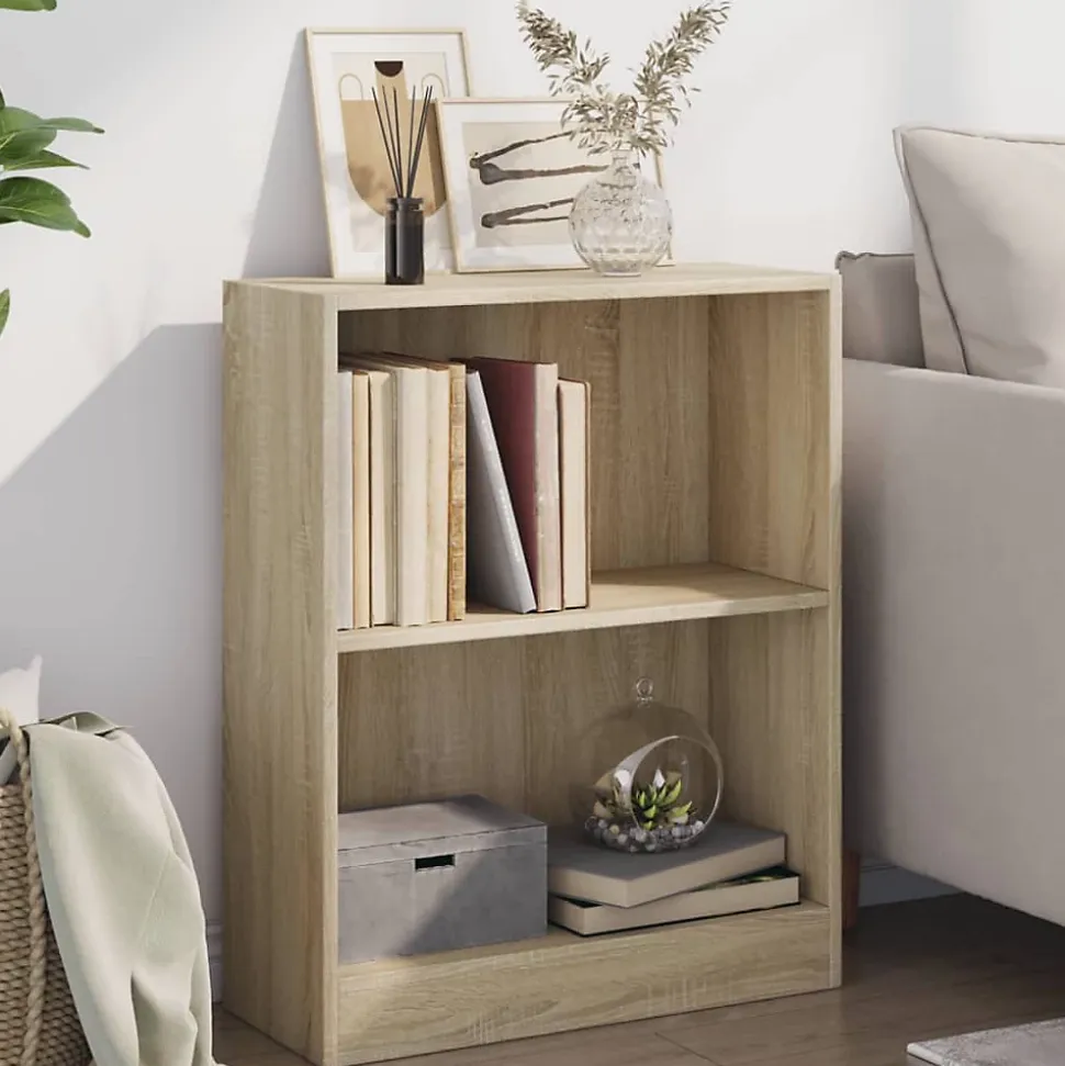Bibliothèque Chêne sonoma 60x24x76 cm Bois d'ingénierie vidaXL