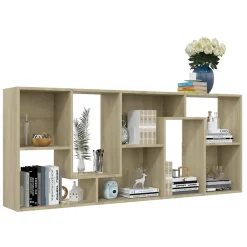 Bibliothèque Contemporaine en Aggloméré Chêne Sonoma VidaXL - 67x24x161 cm