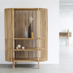 Bibliothèque en teck massif 160 cm
