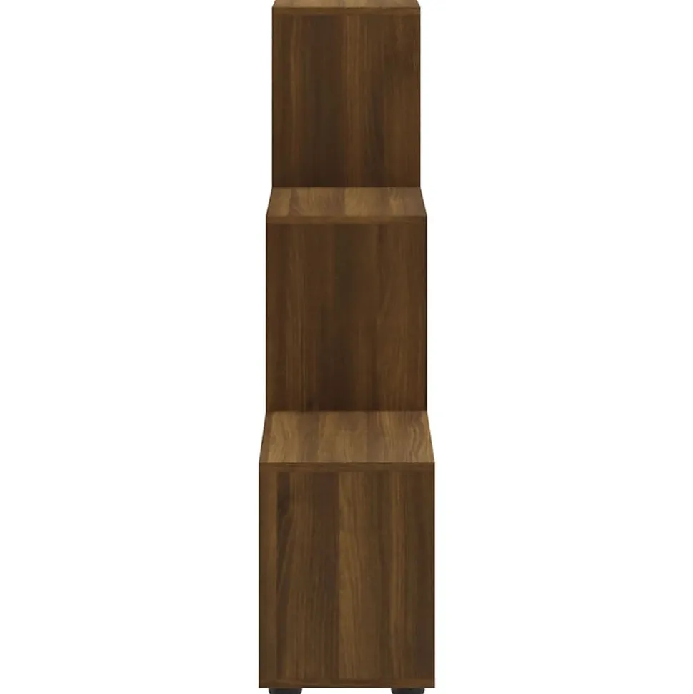 Bibliothèque escalier Chêne marron 107 cm Bois d'ingénierie vidaXL