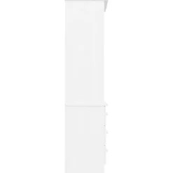 Bibliothèque et tiroirs ALTA blanc 60x35x142 cm bois massif pin vidaXL