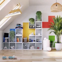 Bibliothèque modulaire MODUS blanc 1x1