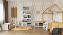 Bibliothèque modulaire MODUS blanc 1x1