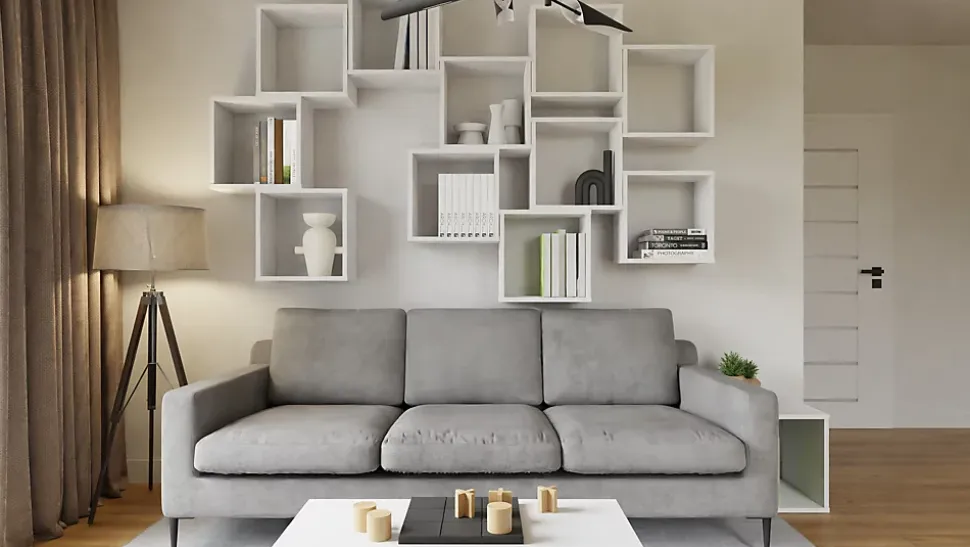 Bibliothèque modulaire MODUS blanc 2x1