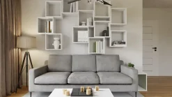 Bibliothèque modulaire MODUS blanc 3x1