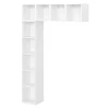 Bibliothéque murale blanc GoodHome Atomia H.225 x L.150 x P.35 cm
