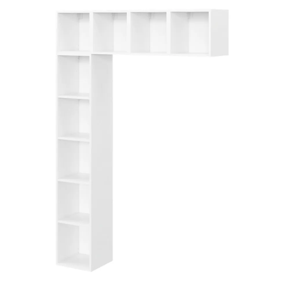 Bibliothéque murale blanc GoodHome Atomia H.225 x L.150 x P.35 cm