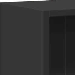Bibliothèque Noir 60x24x76 cm Bois d'ingénierie vidaXL