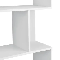 Bibliothèque Oxford 192 x 80 x 24 cm Blanc en.casa