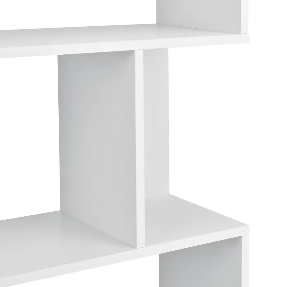 Bibliothèque Oxford 192 x 80 x 24 cm Blanc en.casa