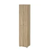 Bibliothèque Pabuk, Etagère de bureau, Porte-livre mobile, Librairie, 47x40 h222 cm, Chêne