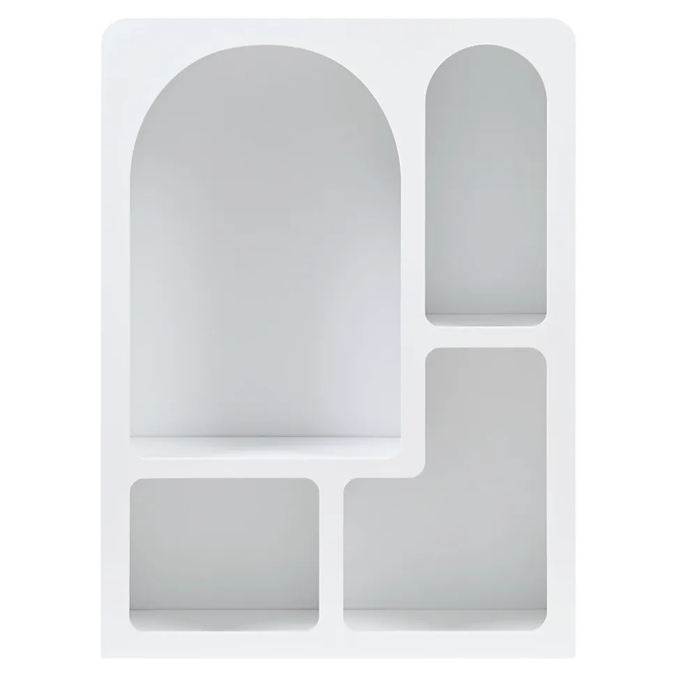 Bibliothèque Vaagaa 80 x 60 x 24 cm blanc en.casa