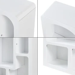 Bibliothèque Vaagaa 80 x 60 x 24 cm blanc en.casa