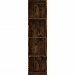 Bibliothèque/Meuble TV Chêne fumé 36x30x143cm Bois d'ingénierie vidaXL