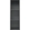 Bibliothèque/Meuble TV Gris brillant vidaXL