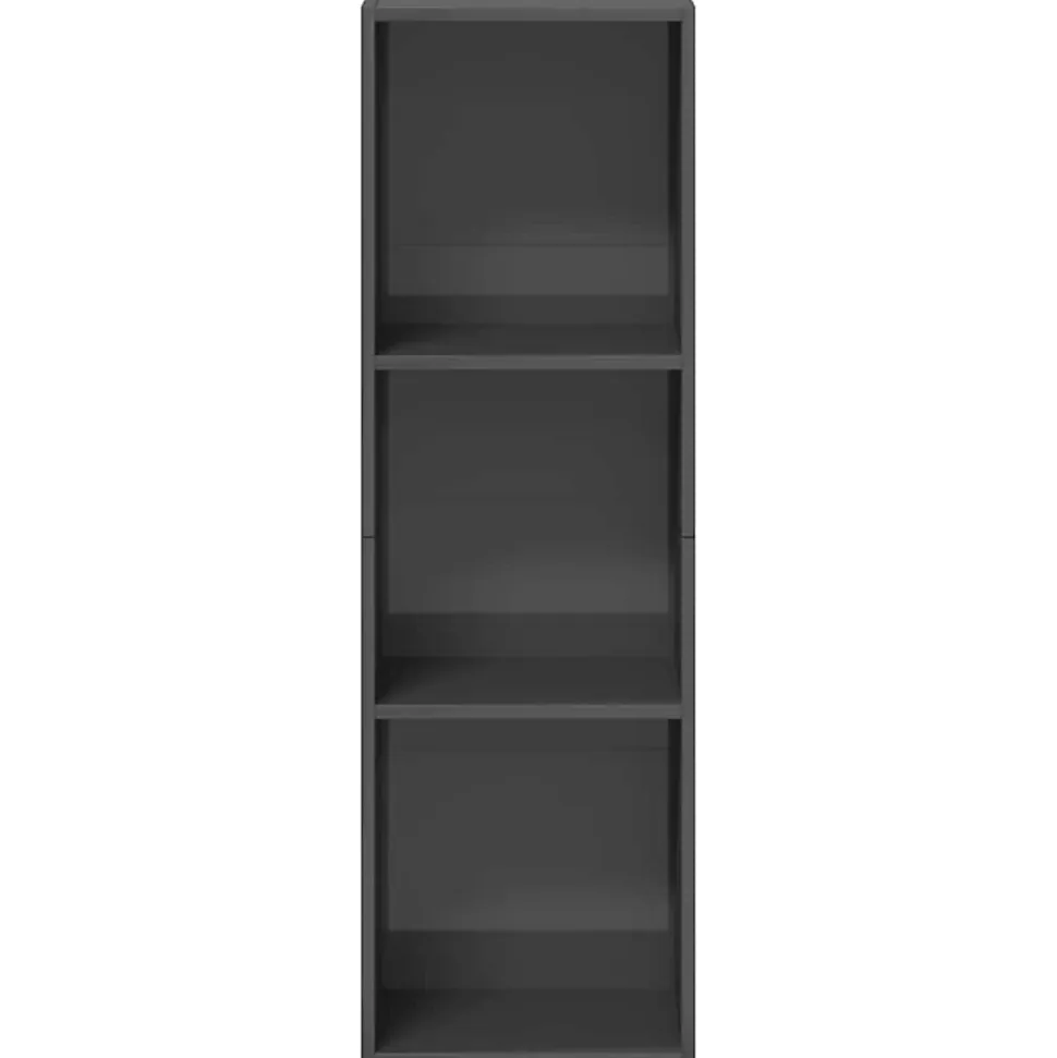 Bibliothèque/Meuble TV Gris brillant vidaXL
