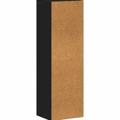 Bibliothèque/Meuble TV noir 36x30x114 cm bois d'ingénierie vidaXL