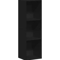 Bibliothèque/Meuble TV noir 36x30x114 cm bois d'ingénierie vidaXL