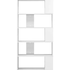 Bibliothèque/Séparateur de pièce Blanc brillant 80x24x159 cm vidaXL