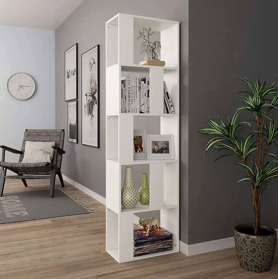 Bibliothèque/Séparateur de pièce Blanc vidaXL