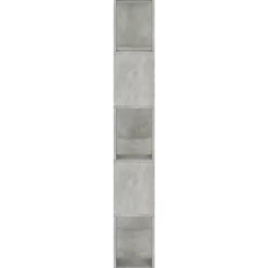Bibliothèque/Séparateur de pièce Gris béton vidaXL