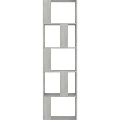 Bibliothèque/Séparateur de pièce Gris béton vidaXL