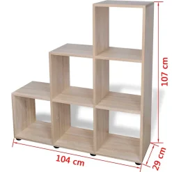Bibliothèque/étagère 107 cm Couleur de chêne vidaXL