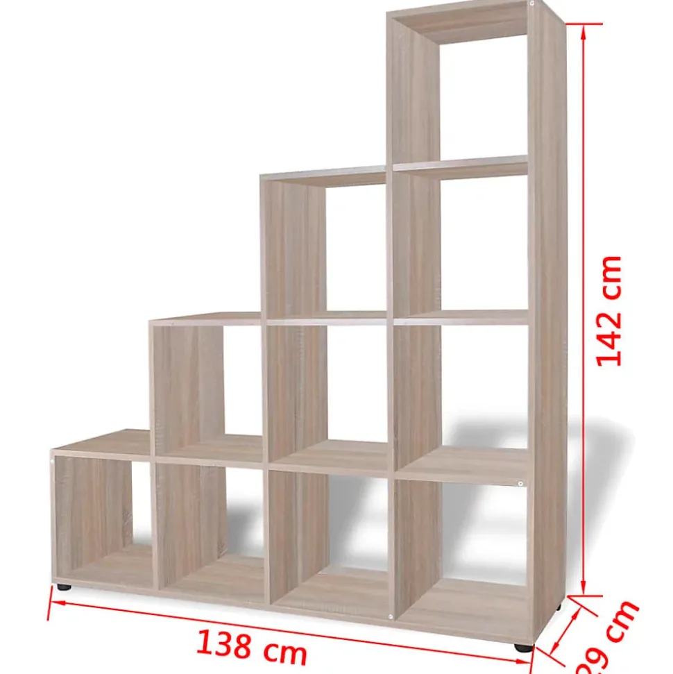 Bibliothèque/étagère 142 cm Couleur de chêne vidaXL