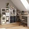 Bloc avec 2 tiroirs pour étagère cube GoodHome Mixxit blanc