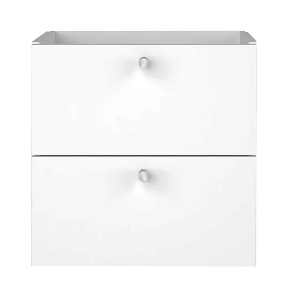 Bloc avec 2 tiroirs pour étagère cube GoodHome Mixxit blanc