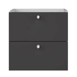 Bloc avec 2 tiroirs pour étagère cube GoodHome Mixxit anthracite