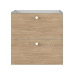 Bloc avec 2 tiroirs pour étagère cube GoodHome Mixxit effet chêne