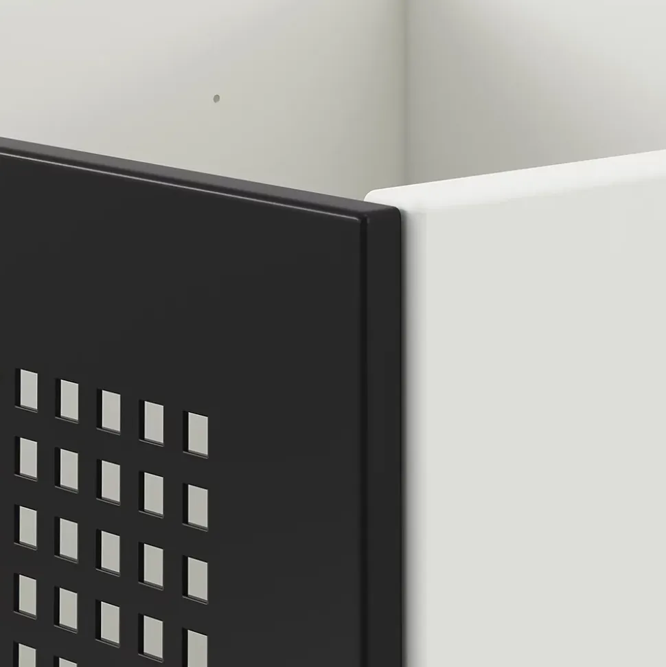 Bloc avec porte en métal pour étagère cube GoodHome Mixxit noir