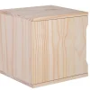 Bloc avec porte en pin massif pour étagère cube