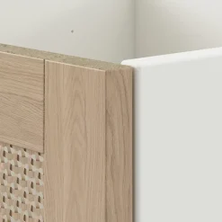 Bloc avec porte pour étagère cube GoodHome Mixxit effet chêne et cannage